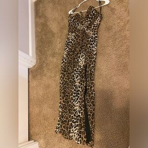 Katie may cocktail Leopard Print Maxi Dress size xs